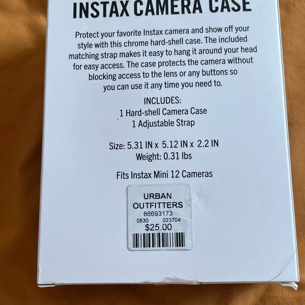 Urban Outfitters Instax Blue Camera Case NEW NIB NWT